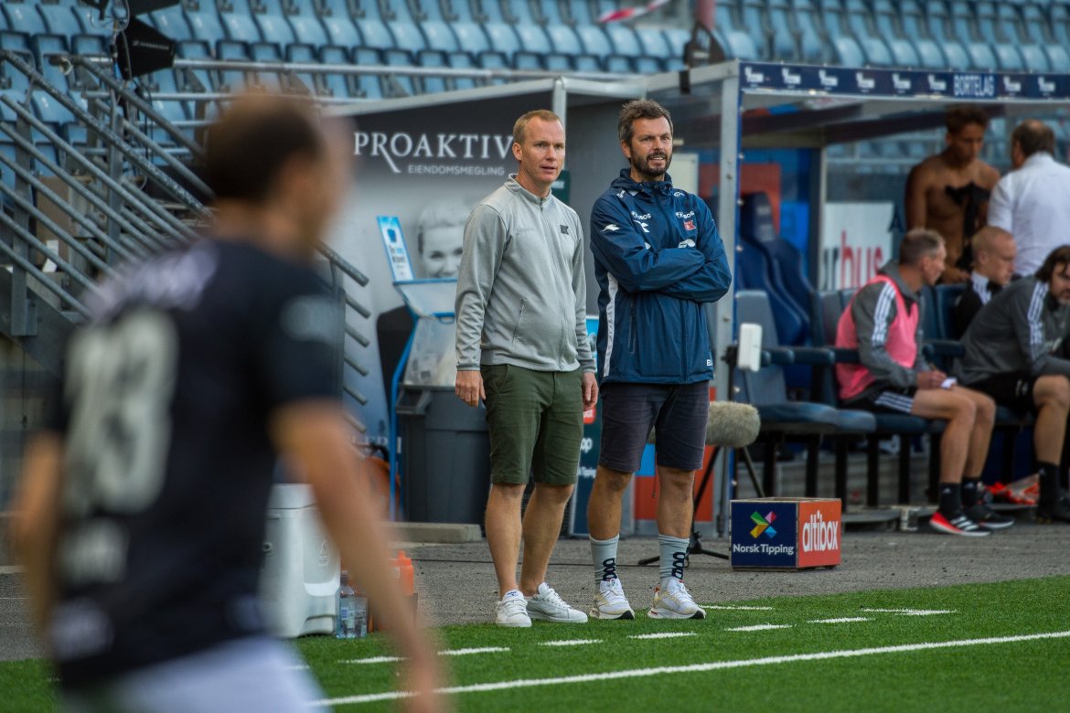 Jensen og Lunde Aarsheim under kampen mot RBK