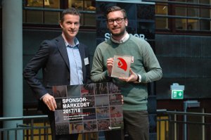 Vegard Arntzen i Sponsor Insight og Martin Ygre i Norsk Toppfotball