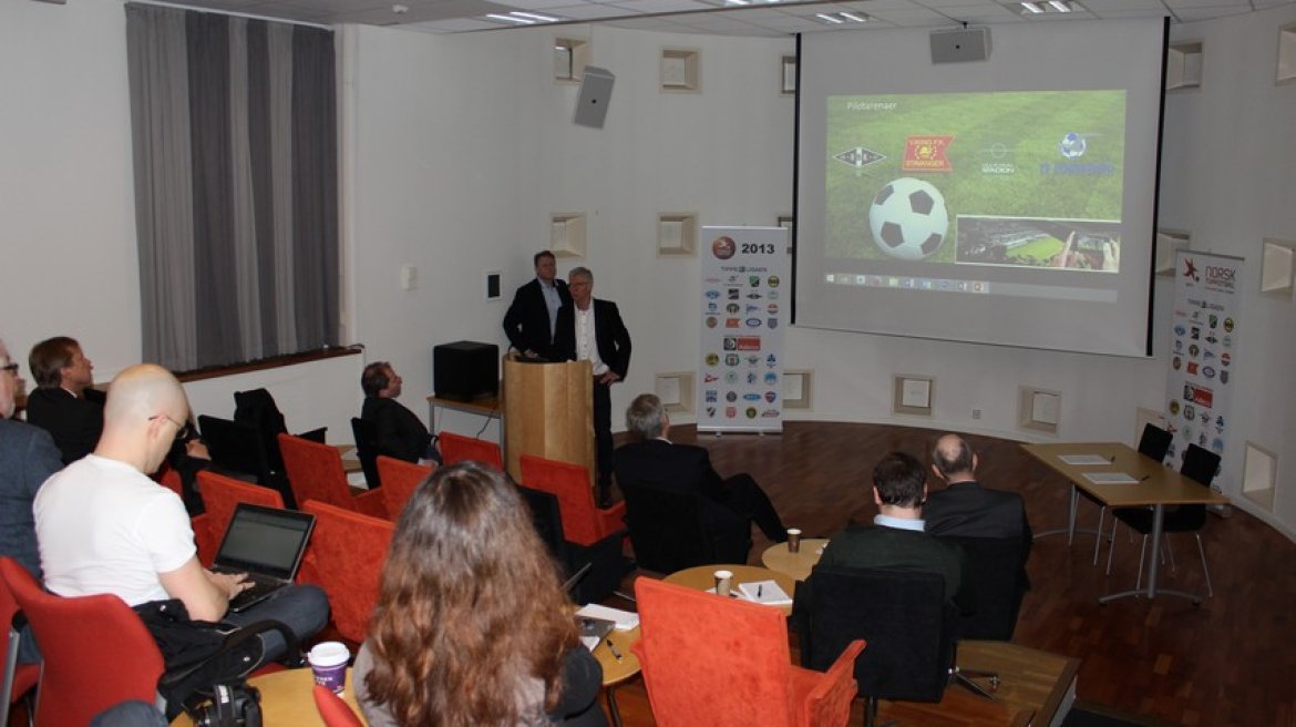 Pressekonferanse trådløs stadion