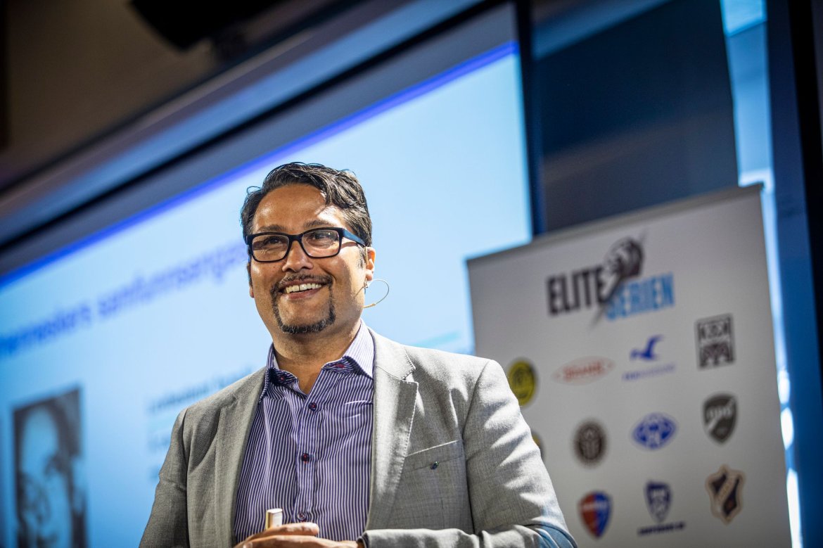 OBOS-sjef Daniel Kjørberg Siraj holdt et innlegg under tema bærekraft