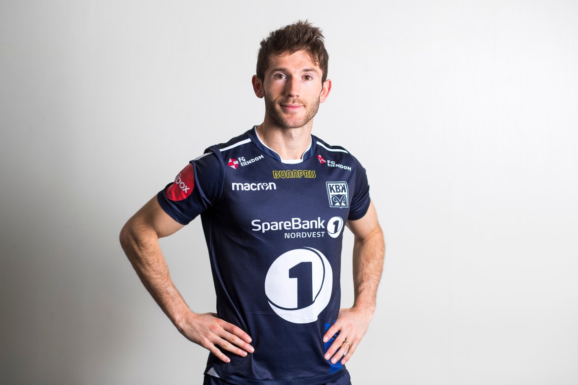 300 KAMPER: Kalludra har spilt i KBK siden 2010, og står nå med 300 kamper for klubben. Bildet er tatt i forkant av 2018-sesongen. Foto: NTB.