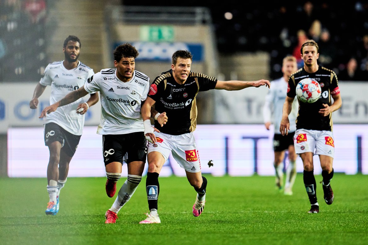 Noah Holm var første målscorer i det som ble et uhyre spennende oppgjør mot Tromsø på Lerkendal