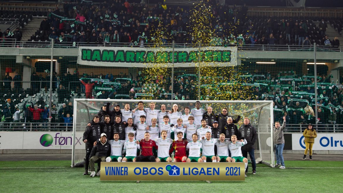 Ham-Kam ble vinner av årets OBOS-liga og feiret dette sammen med fansen i helga.